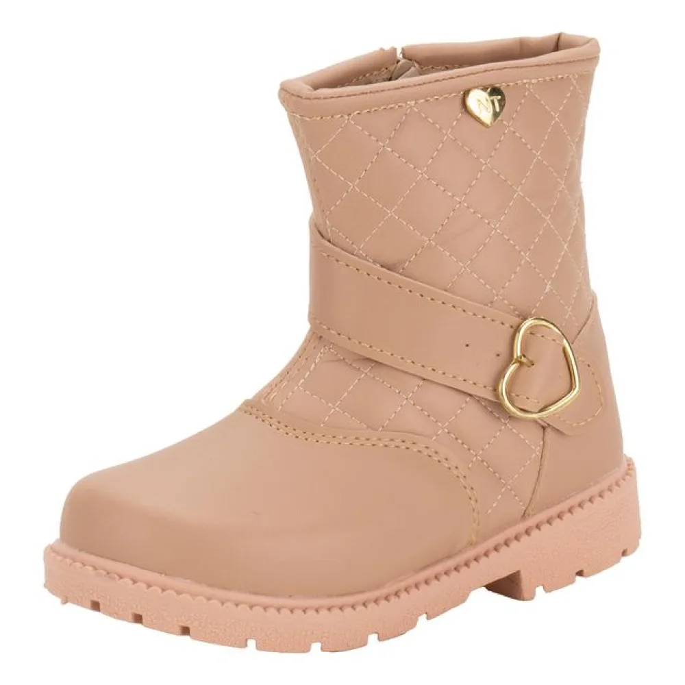 Bota Infantil Feminina Nathielly 073037 SALMÃO 21