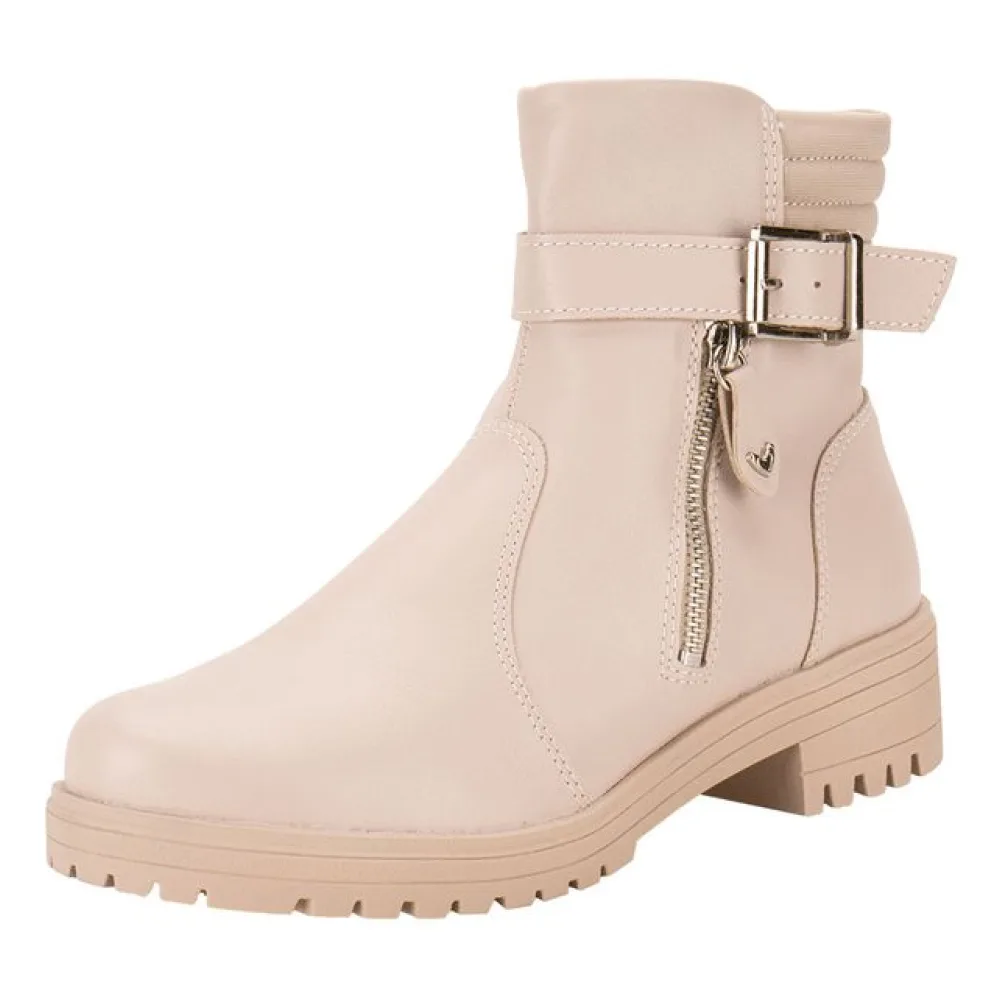 Bota Feminina Cano Baixo Mississipi MI631 MARFIM 34