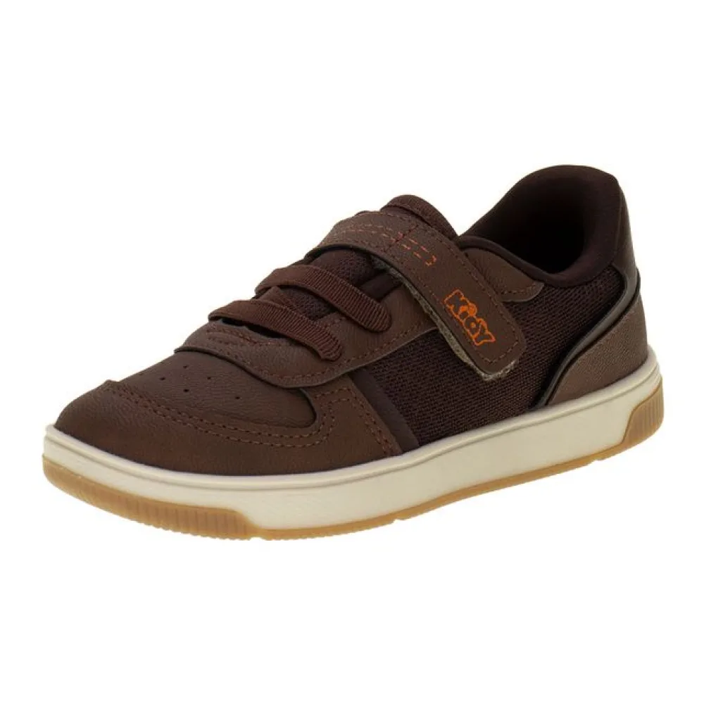 Sapatênis Infantil Masculino Milão Respitec Kidy 1170296 CAFÉ 22