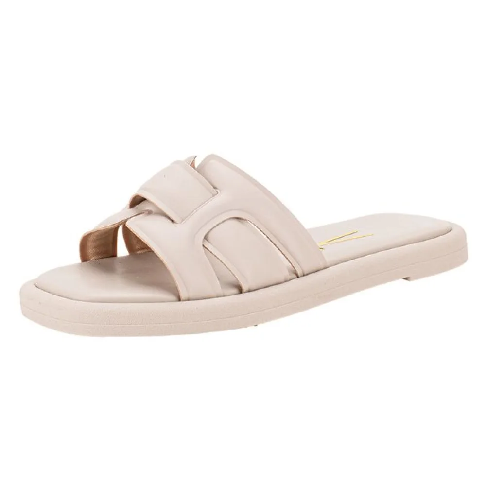 Tamanco Feminino Flat Vizzano 6522101 CINZA 34