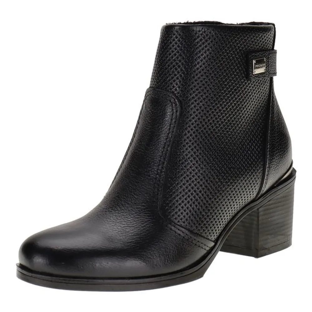 Bota Feminina Cano Baixo Pegada 280306 PRETO 34