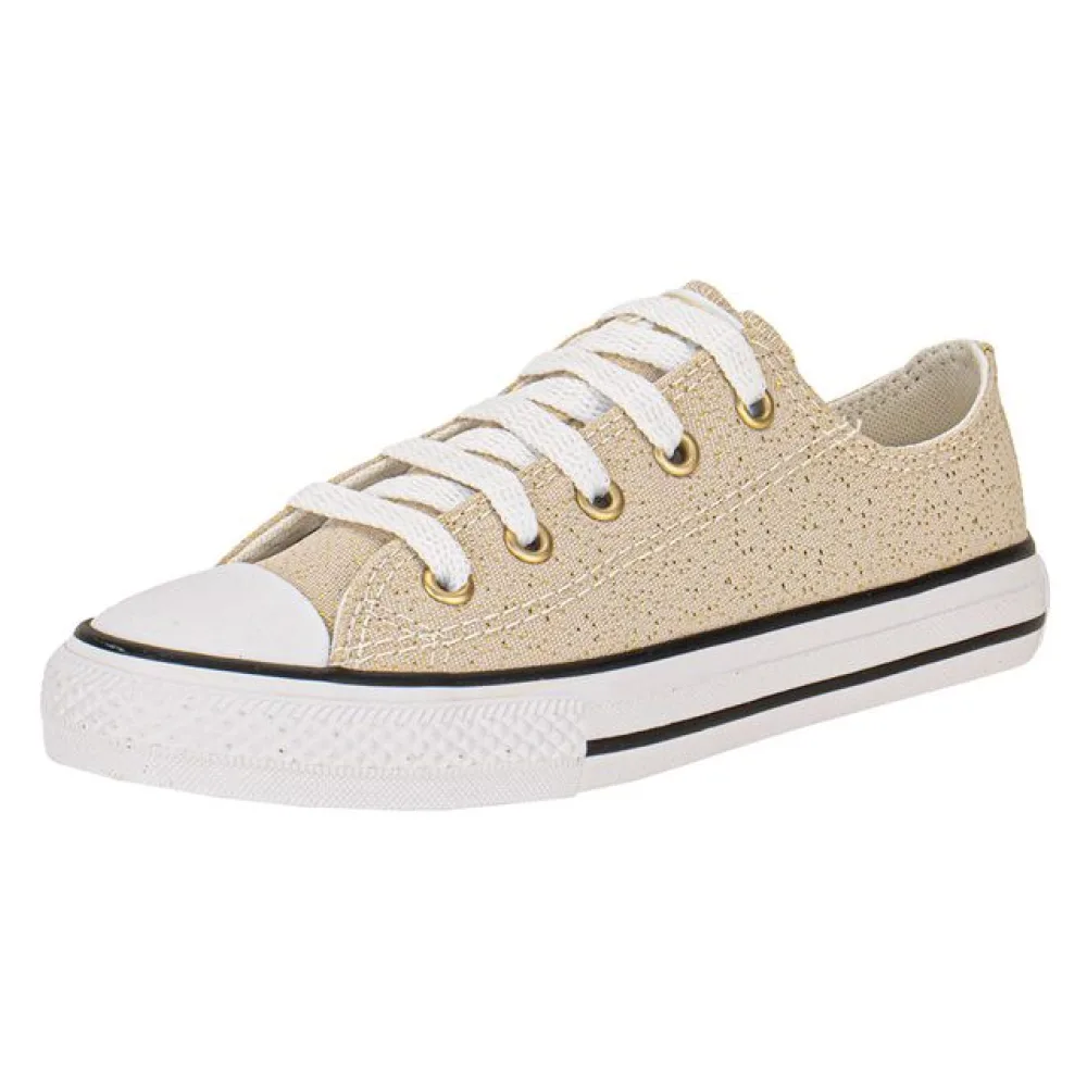 Tênis Infantil Chuck Taylor Converse All Star CK1188 BEGE/OURO 29