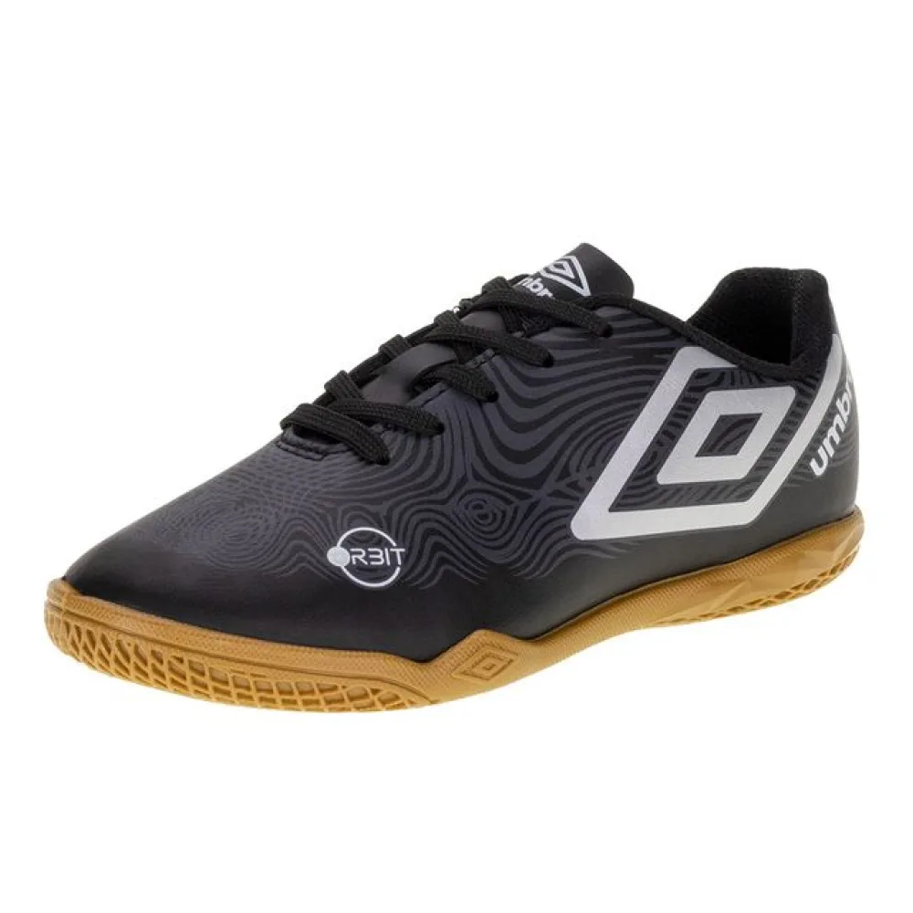 Chuteira Infantil Indoor Orbit Umbro - U07FB00178 PRETO/CINZA 28
