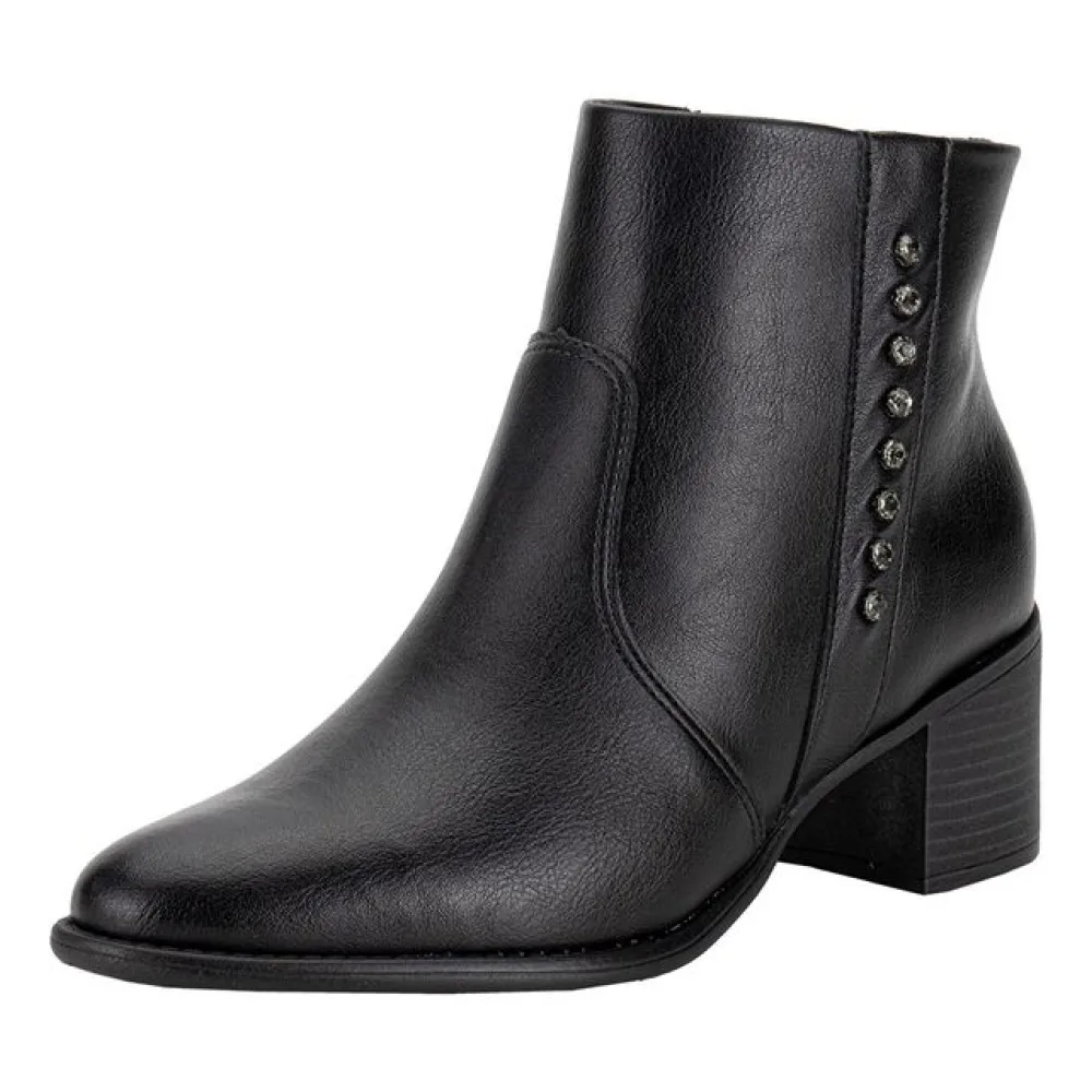 Bota Feminina Cano Baixo ComfortFlex 2492305 PRETO 37