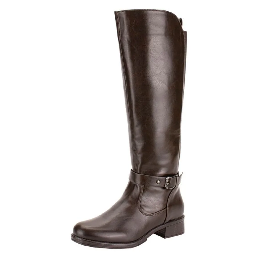 Bota Feminina Cano Alto Mooncity 72372 CAFÉ 34
