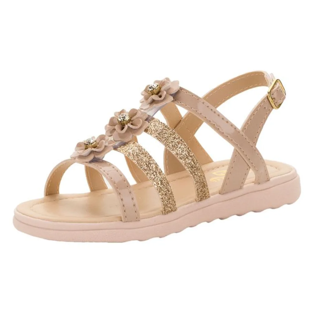 Sandália Infantil Feminina Lily Kids - 10139 BEGE 21