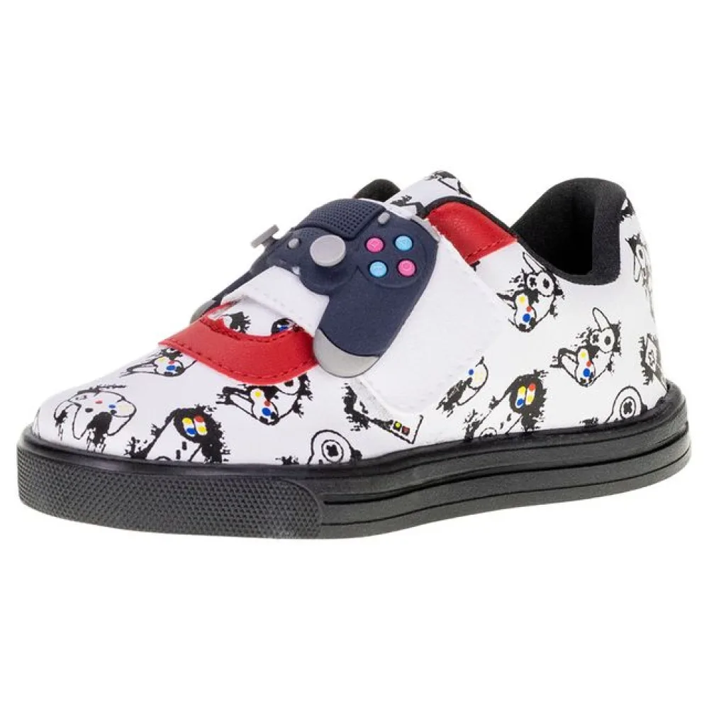 Tênis Infantil Masculino Lindo Jú - 15522 BRANCO/PRETO 21