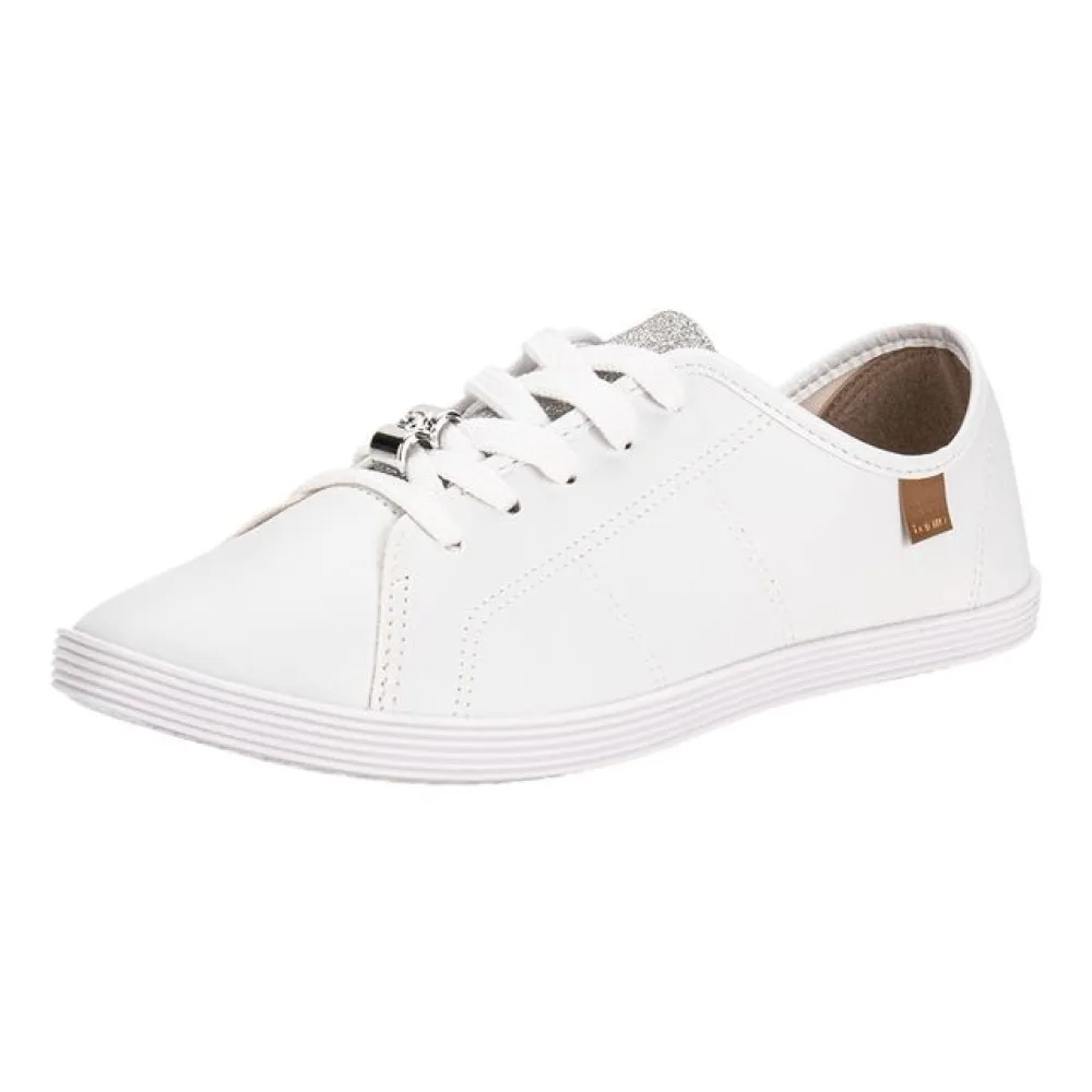 Tênis Feminino Casual Beira Rio 4205149 BRANCO/PRATA 34