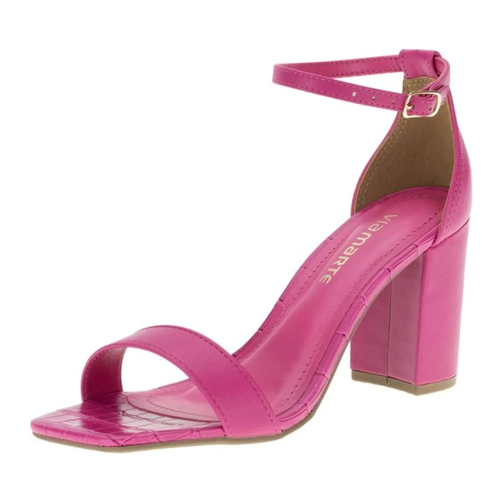 Sandália Feminina Salto Alto Via Marte - 2212701 PINK 39