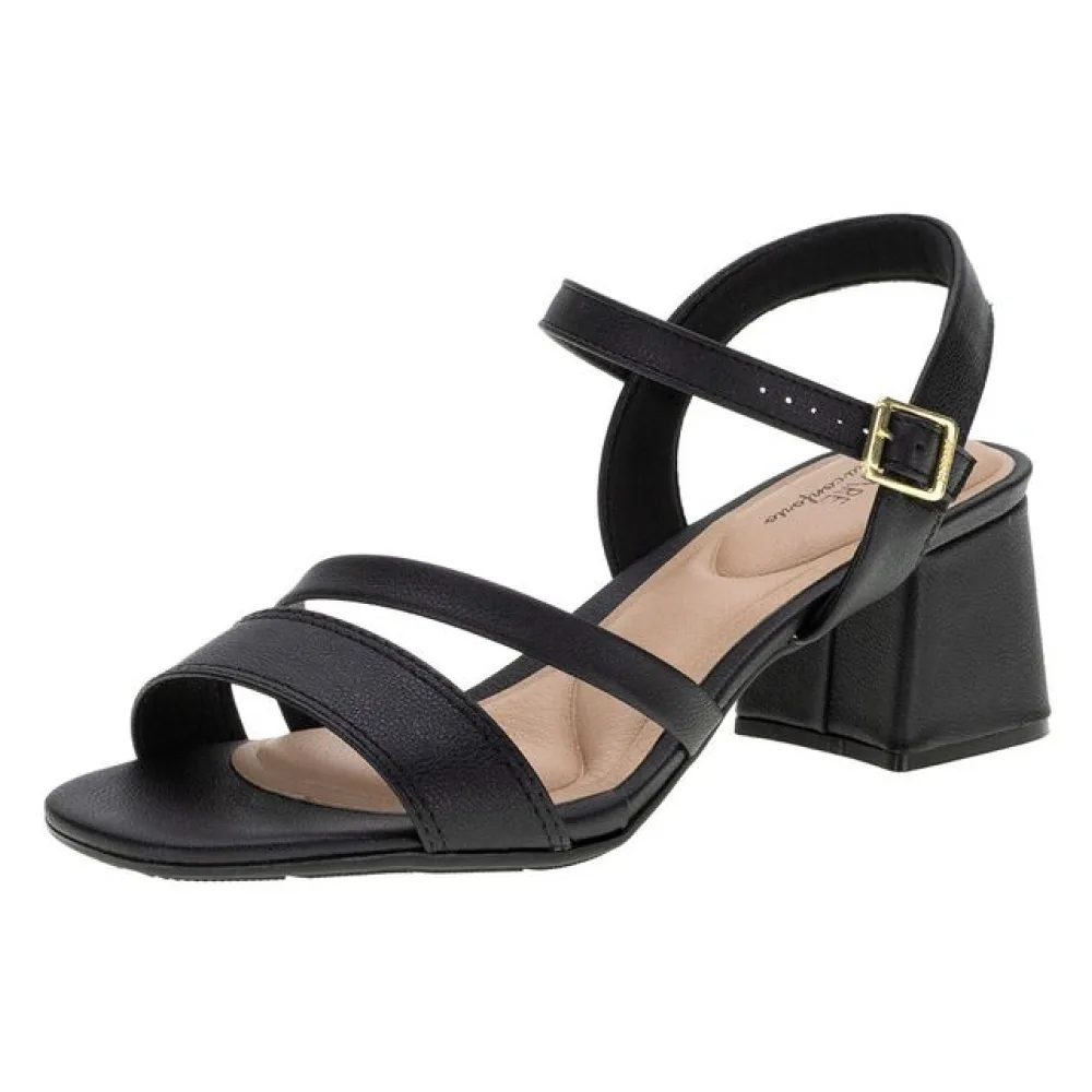 Sandália Feminina Salto Baixo Modare - 7172101 PRETO 34