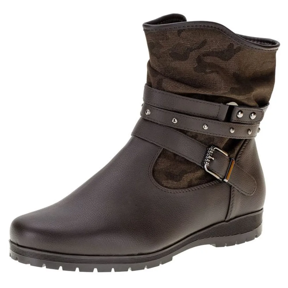 Bota Feminina Cano Baixo Mooncity - 71123 CAFÉ 34