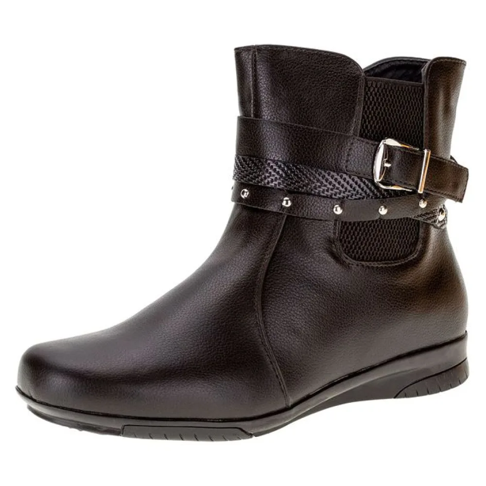 Bota Feminina Cano Baixo Mooncity - 71083 CAFÉ 34