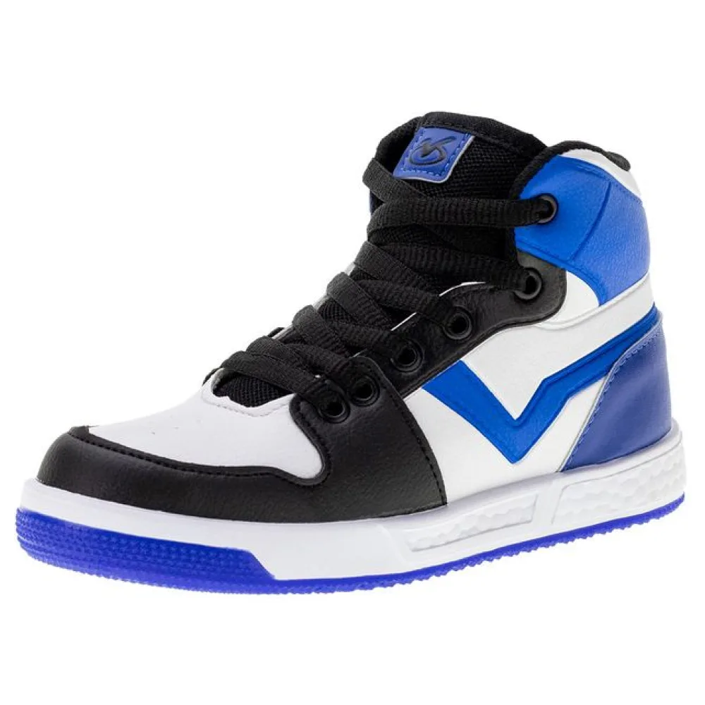 Tênis Infantil Masculino Via Vip - VV3802 BRANCO/AZUL 28