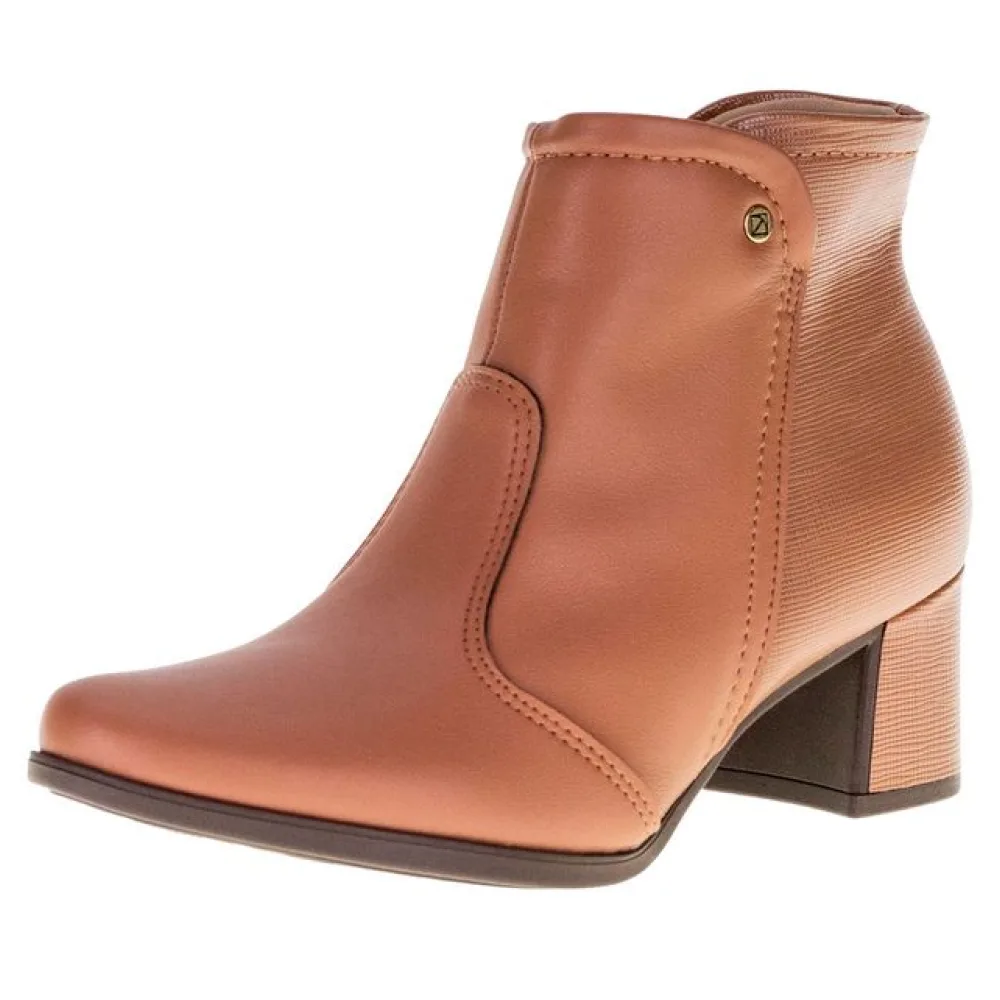 Bota Feminina Cano Baixo Piccadilly - 654015 CARAMELO 34