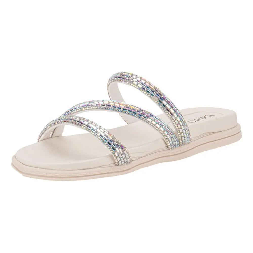 Tamanco Feminino Flat Beira Rio 8488108 MARFIM 34