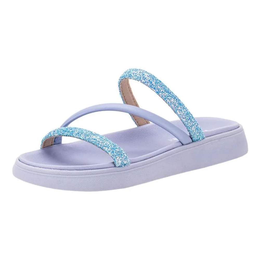 Sandália Feminina Flat Moleca - 5469121 AZUL 34