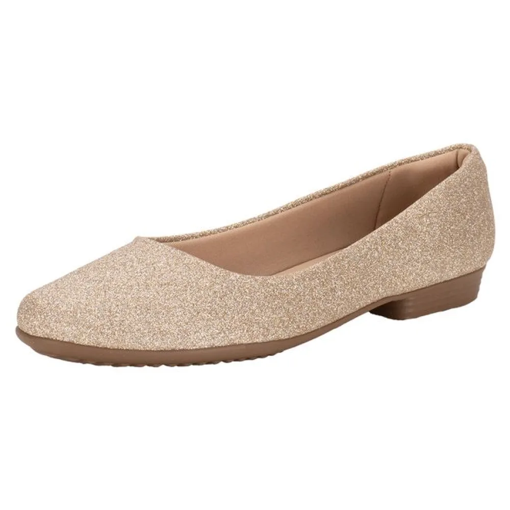 Sapatilha Feminina Flat Piccadilly 250115 OURO 34