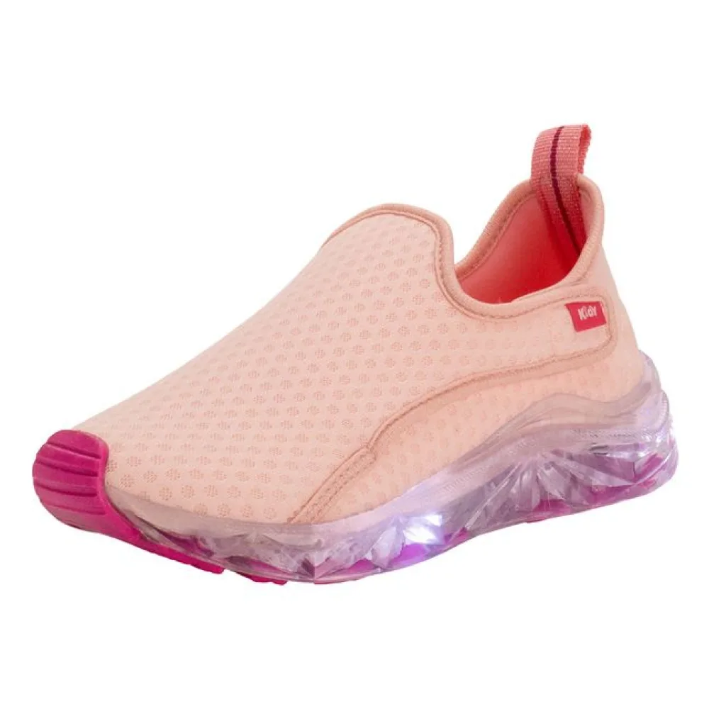 Tênis Infantil Feminino Led Light Kidy - 0351079 ROSA 25