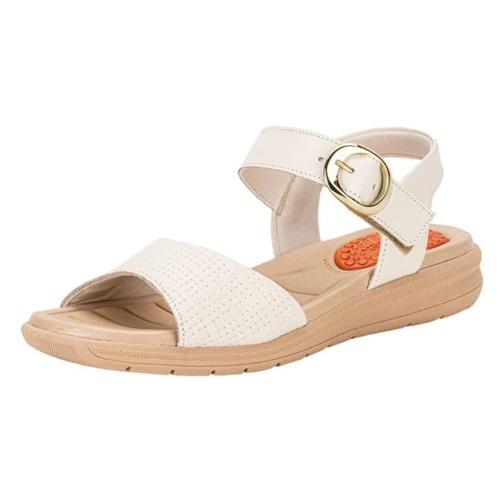 Sandália Feminina Flat Usaflex AM15004 MARFIM 34