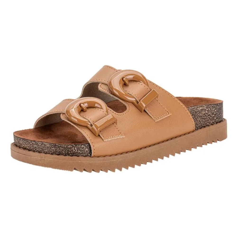 Sandália Feminina Conforto Moleca - 5500103 CAMEL 34