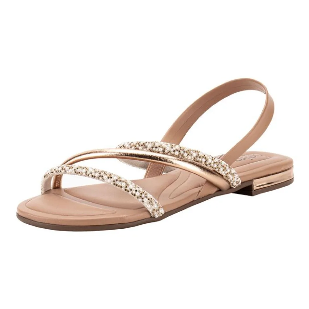 Sandália Feminina Flat Beira Rio 8263969 BRONZE 34