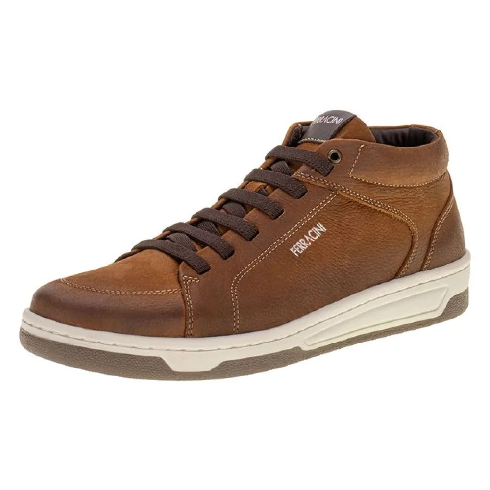 Sapatênis Masculino Cano Alto Vox Ferracini 8053 CARAMELO 40