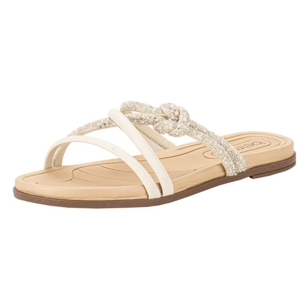 Tamanco Feminino Flat Beira Rio 8507112 MARFIM 34