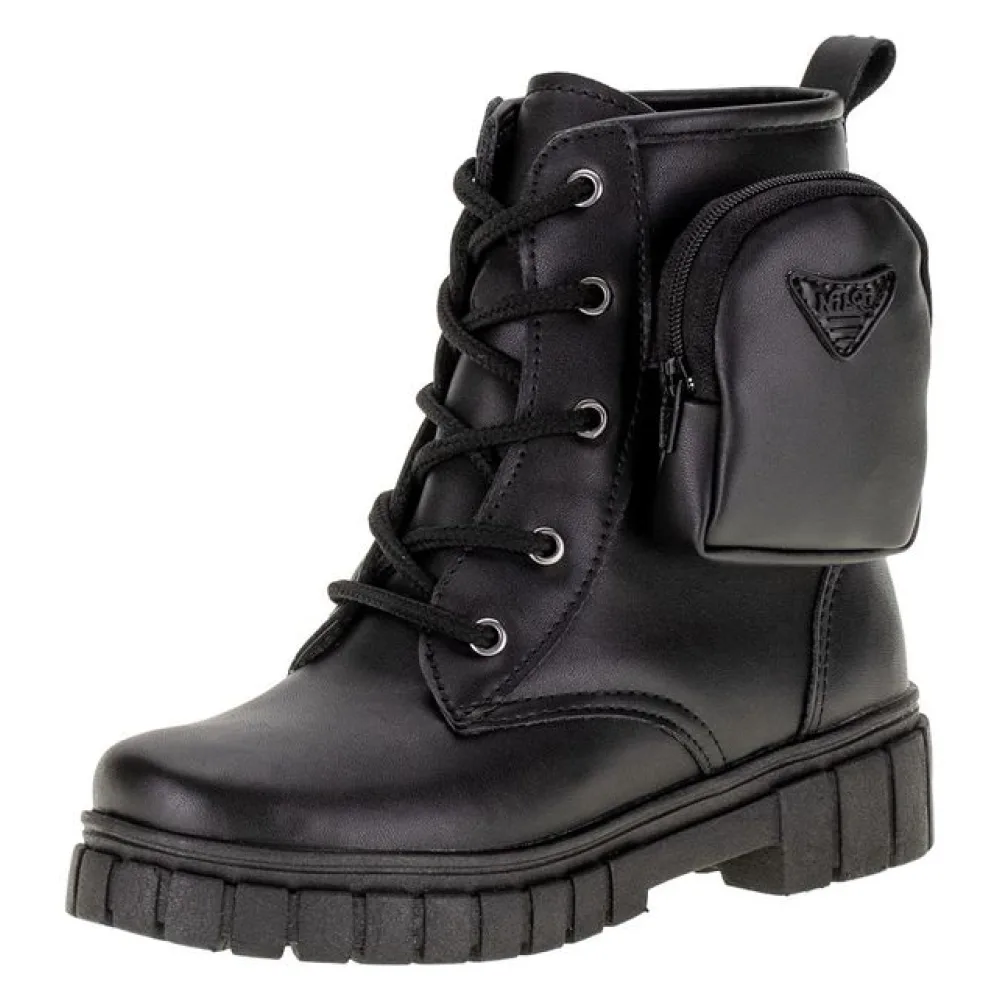Bota Infantil Coturno Bag Nilqi - 1500 PRETO 01 30