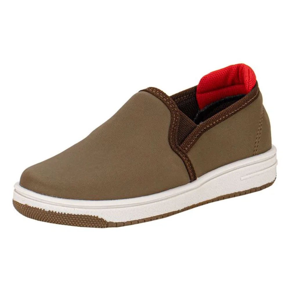 Tênis Infantil Masculico Slip On Funway FFCG004 OLIVA 22