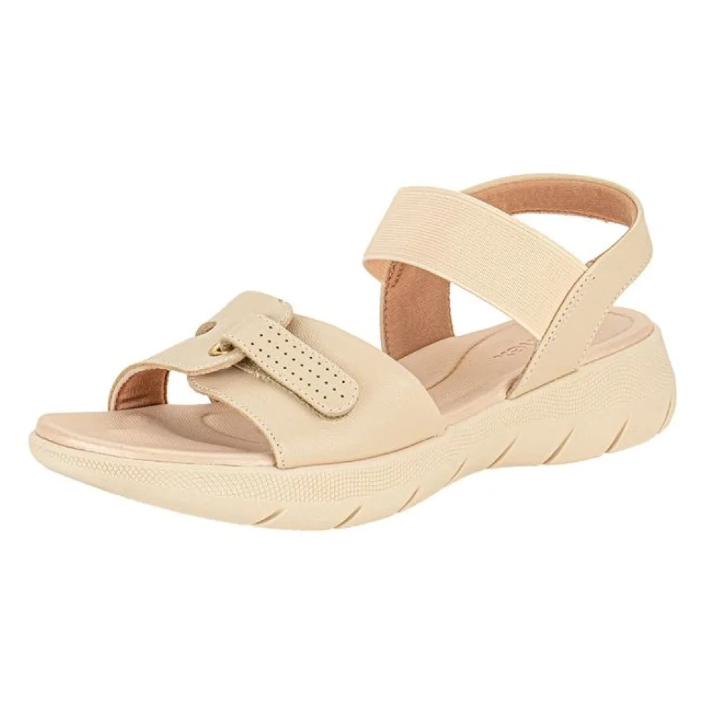 Sandália Feminina Flat Usaflex AL1402 NATURAL 34
