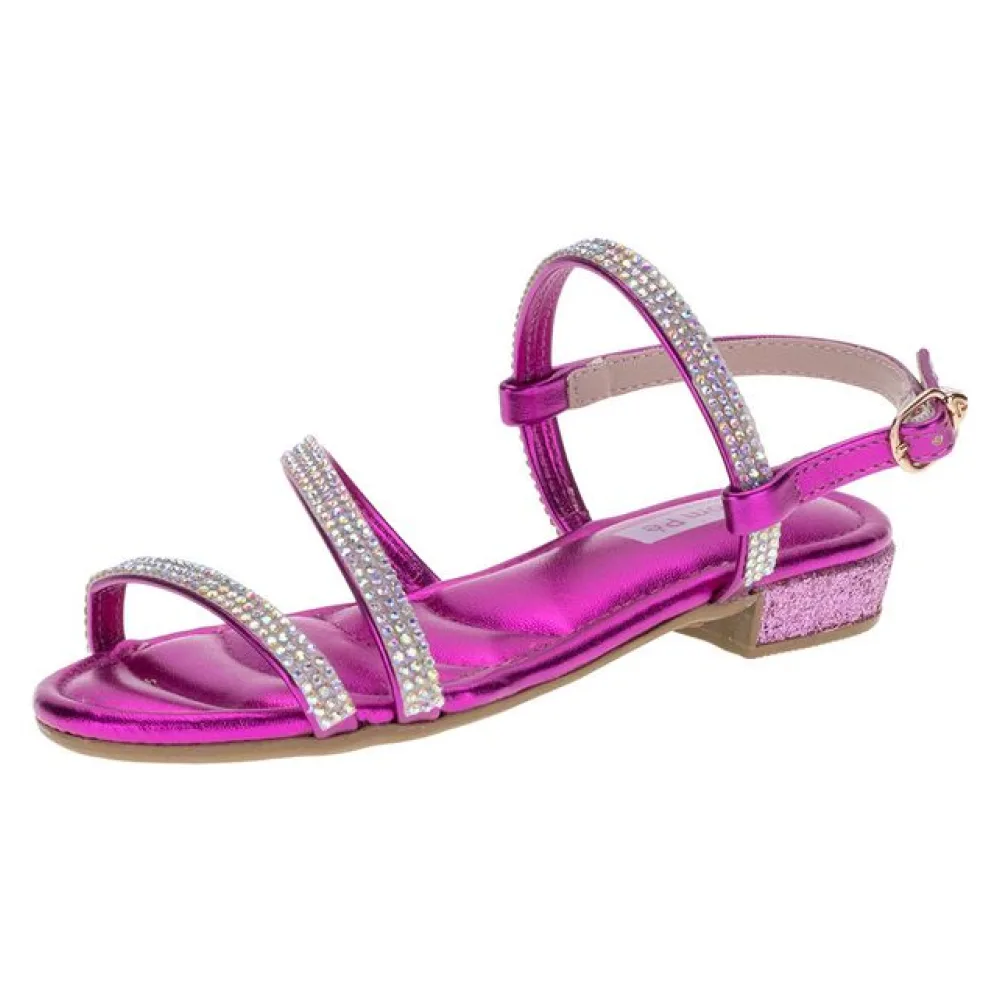 Sandália Infantil Feminina Pé com pé - 21098 PINK 29
