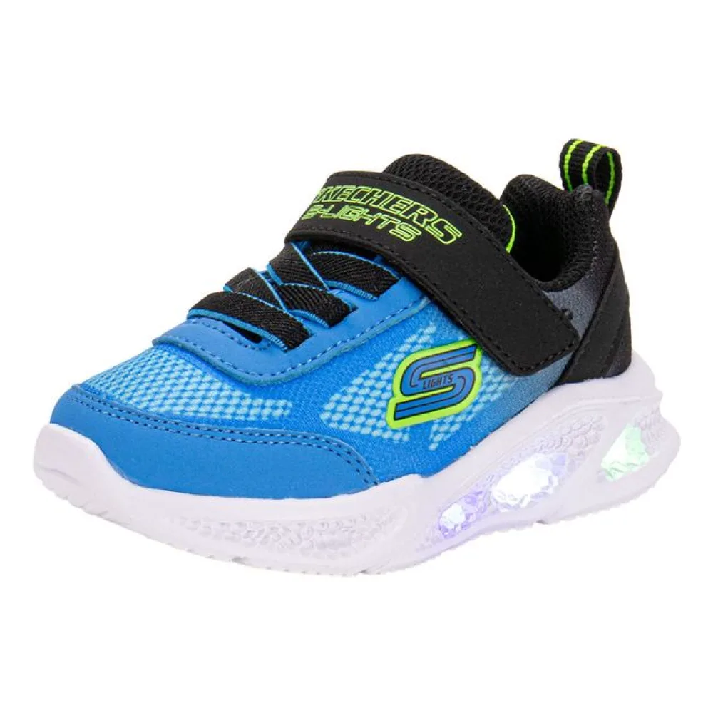 Tênis Infantil Meteor Ligths Krendox Skechers 401495N PRETO/AZUL 21