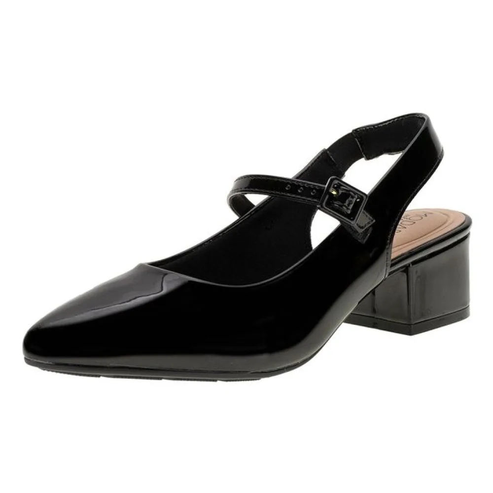 Sapato Feminino Salto Grosso Modare 7340125 VERNIZ/PRETO 35