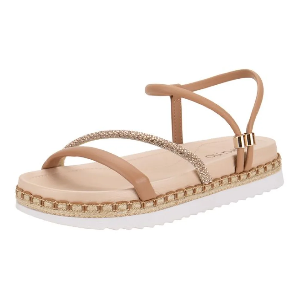 Sandália Feminina Flat Beira Rio 8553100 SALMÃO 35