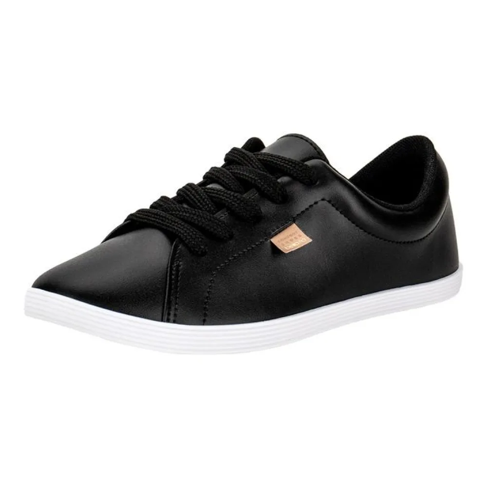 Tênis Feminino Casual Beira Rio - 4205123 PRETO/BRANCO 34