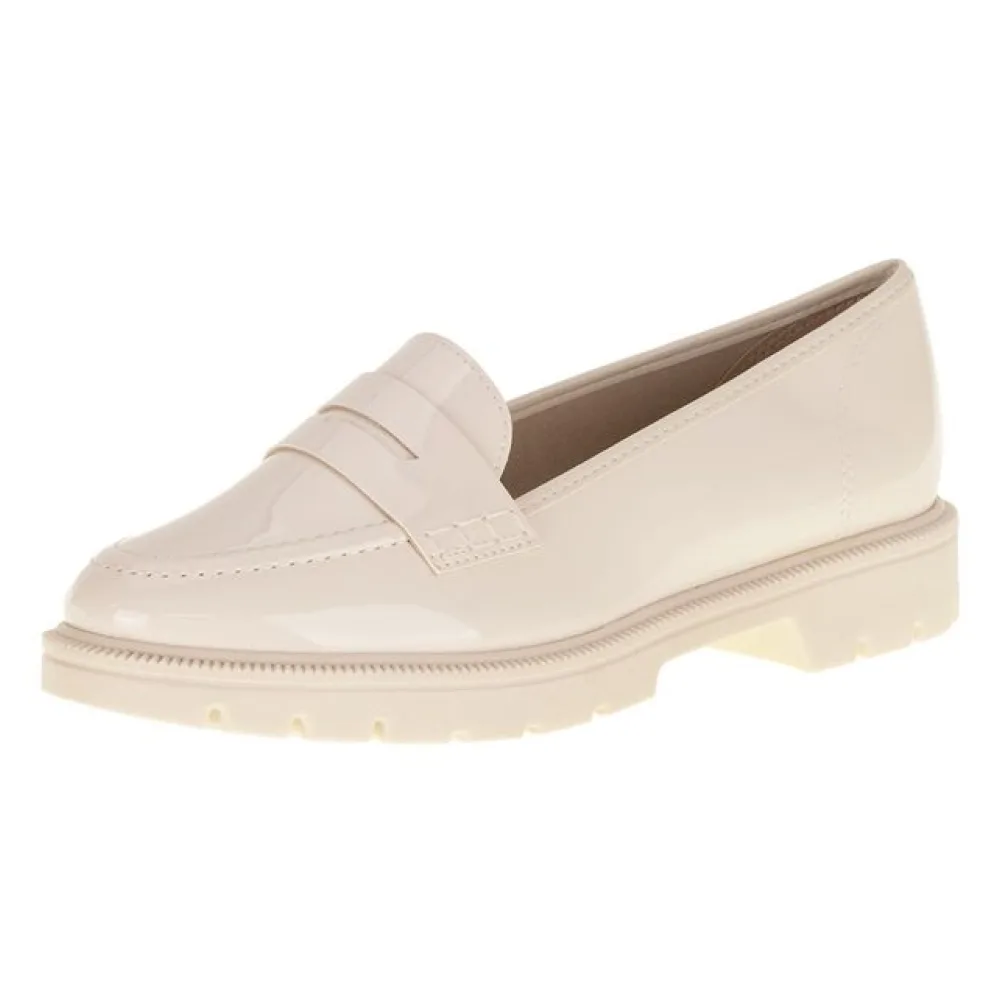 Mocassim Feminino Salto Baixo Beira Rio - 4283115 MARFIM 36