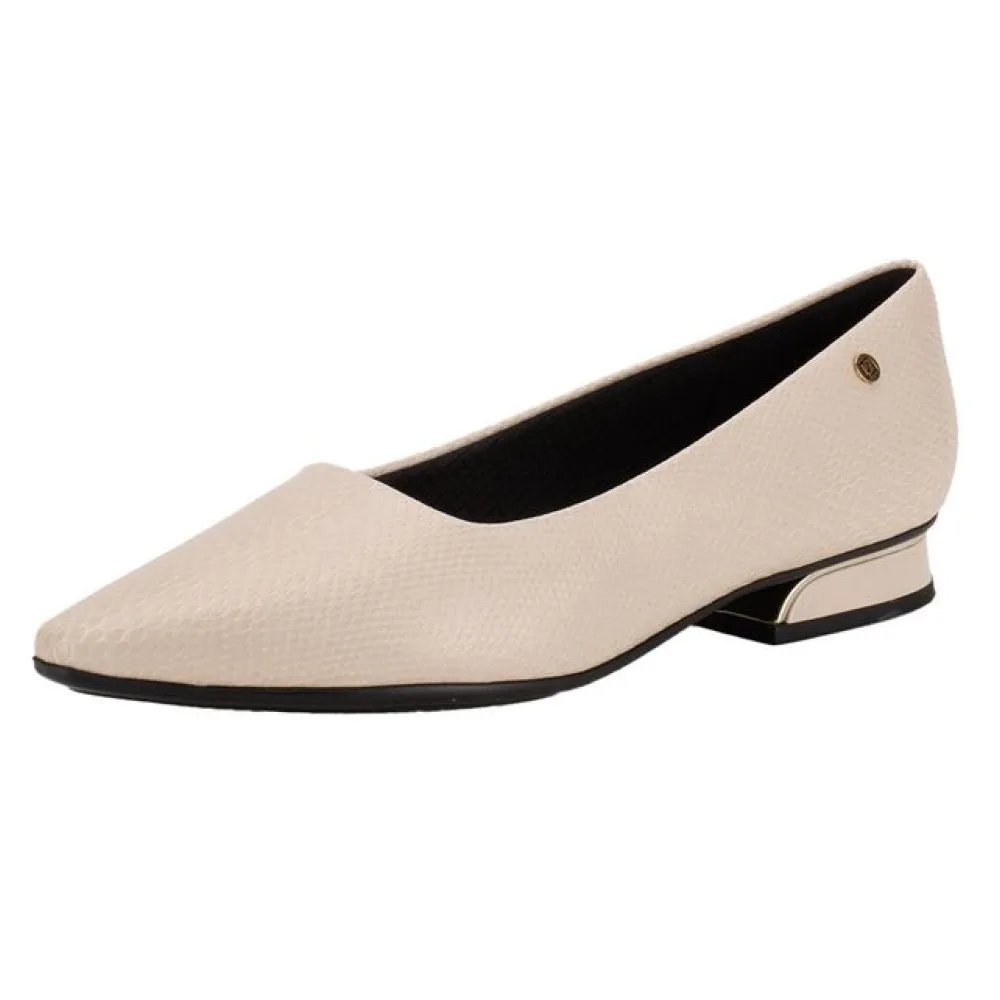 Sapato Feminino Salto Grosso Piccadilly 279004 MARFIM 35