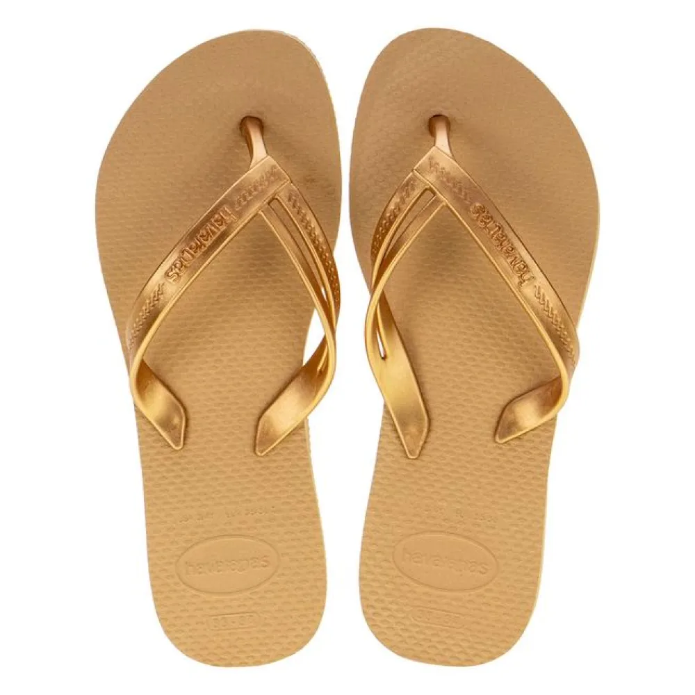 Chinelo Feminino Elegance Havaianas - 4148801 OURO 33/34