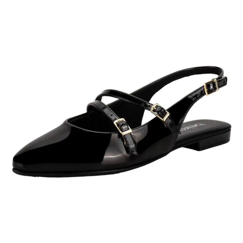 Sapato Feminino Mule Beira Rio 41341012 VERNIZ/PRETO 34