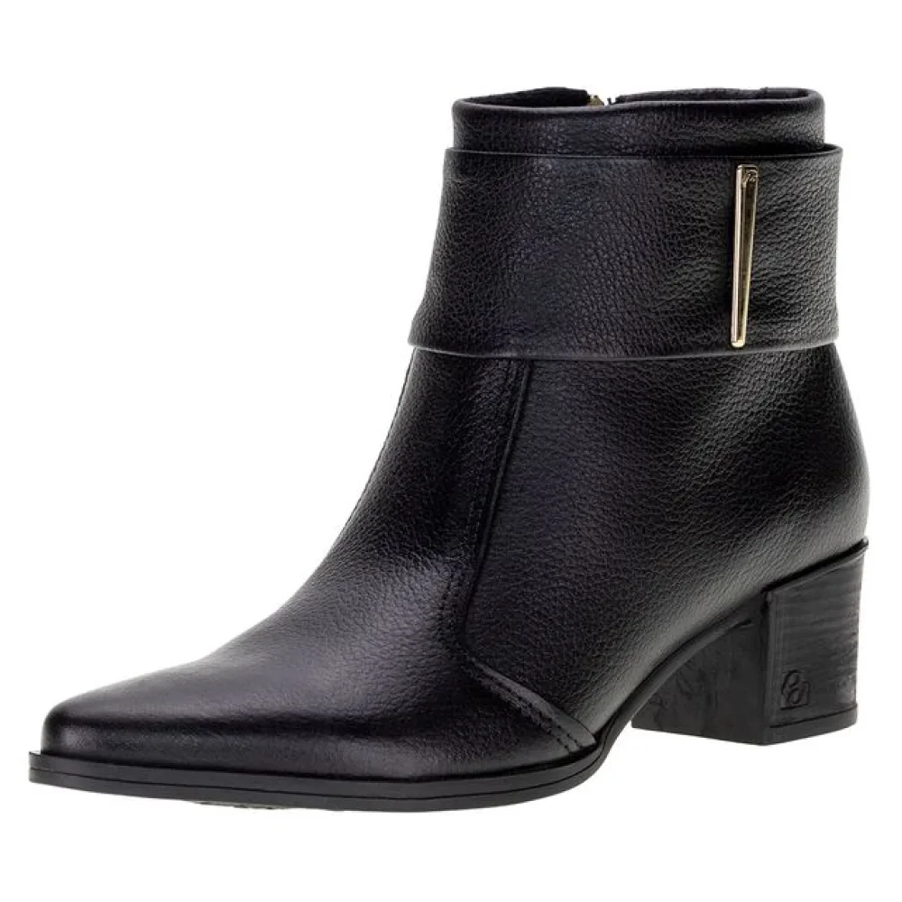 Bota Feminina Cano Baixo Pegada - 280501 PRETO 38
