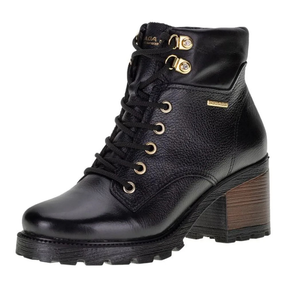 Bota Feminina Coturno Pegada - 281329 PRETO 35
