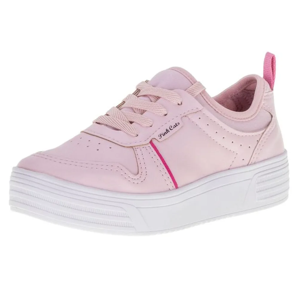 Tênis Infantil Feminino Pink Cats - V2932 ROSA 28
