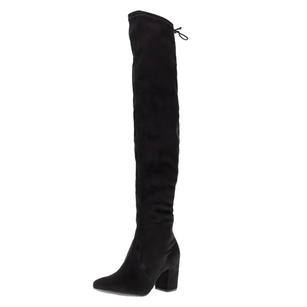 Bota Feminina Over The Knee Via Marte - 232501 PRETO/CAMURÇA 34