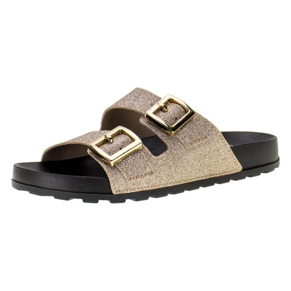 Sandália Feminina Conforto Moleca - 5436401 OURO 34