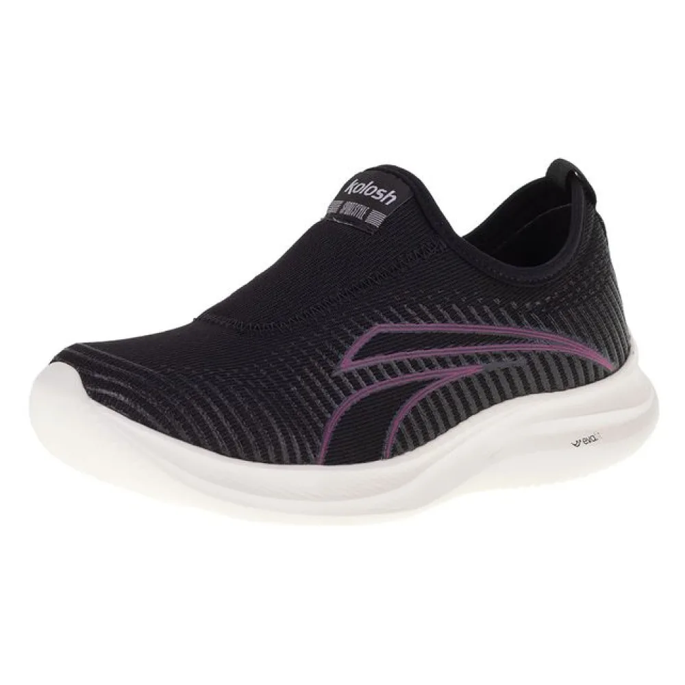 Tênis Feminino Sport Style Kolosh - K7036 PRETO/ROSA 34