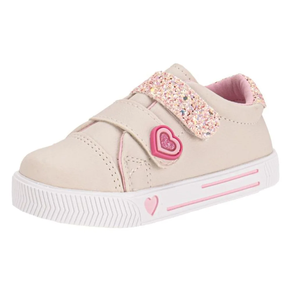 Tênis Infantil Feminino Linda Jú - 15551 BEGE 21