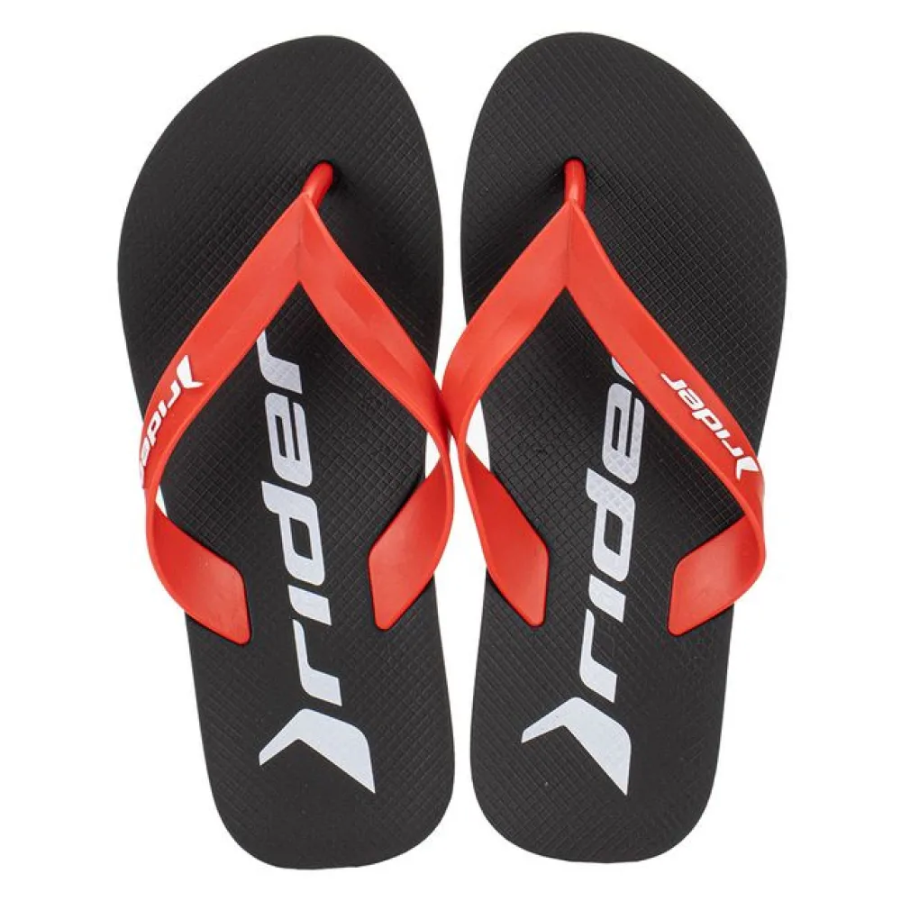 Chinelo Masculino Feel Rider - 12303 PRETO/VERMELHO 01 37/38