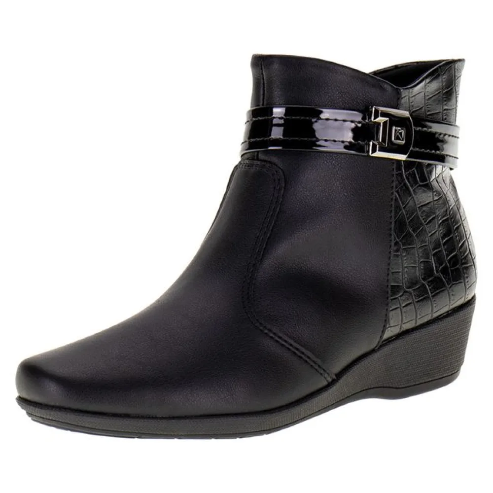 Bota Feminina Cano Baixo Piccadilly - 143194 PRETO 34