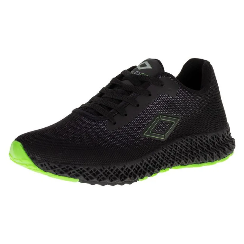 Tênis Masculino Veloce - V4036 PRETO/VERDE 38