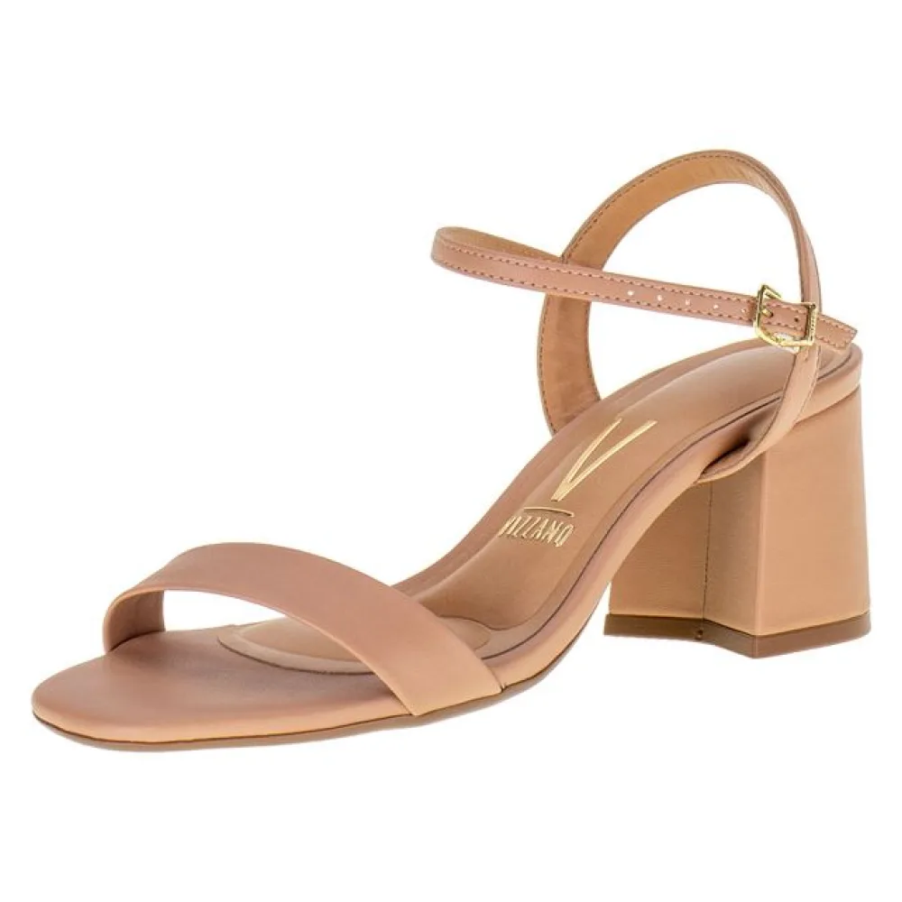 Sandália Feminina Salto Grosso Vizzano - 6436108 SALMÃO 38